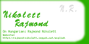 nikolett rajmond business card